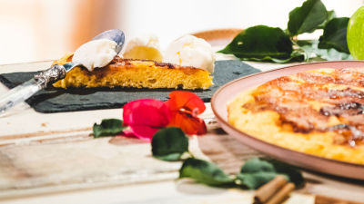 Bolo de Maçã na Frigideira