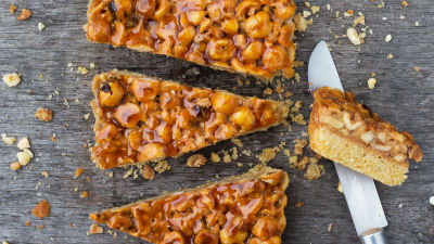 Tarte de Avelãs Caramelizadas