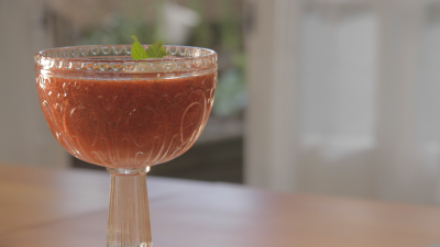 Sopa de Morangos e Gelado de Limão