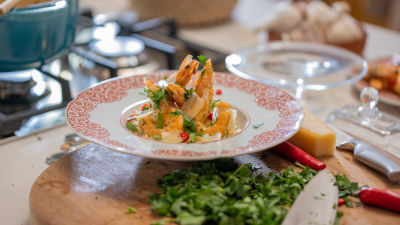Risotto de Camarão e Lima