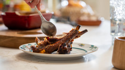 Entrecosto assado no forno