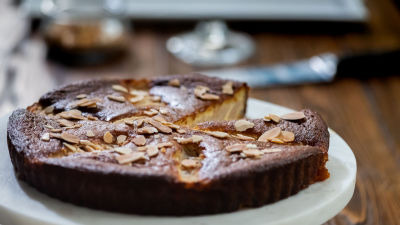 Tarte de Perâ, Amêndoa e Chila (sem glúten)