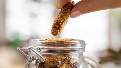 Bolachas de Maçã, Caju e Muesli