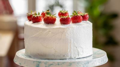 Bolo de Chantilly e Morangos