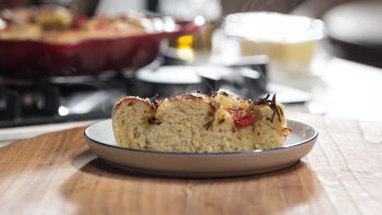 Focaccia de Cebola Caramelizada