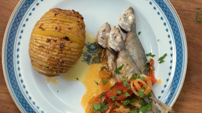 Carapaus Fritos Com Escabeche