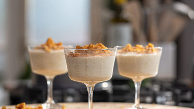 Mousse de Banana com Honeycomb
