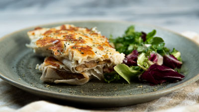 Crepes de Legumes Gratinados