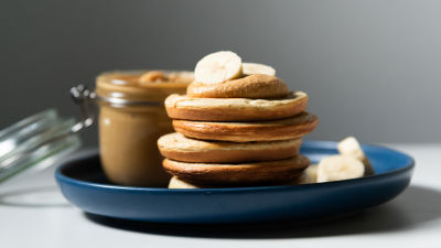 Panquecas com Manteiga de Amendoim