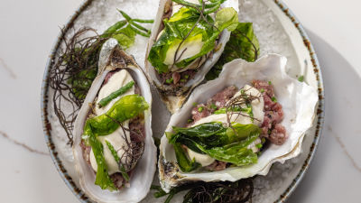 Tártaro de Novilho com Maionese de Ostra