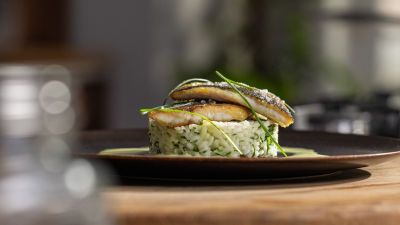 Robalo com Arroz de Cebolinho