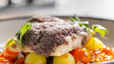 Corvina com Crosta de Azeitona