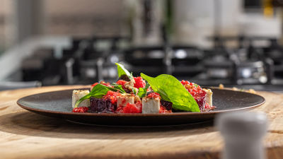 Salada de Beterraba e Framboesas