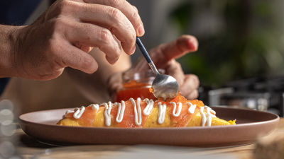 Omeleta de Salmão Fumado