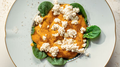 Sopa de Abóbora com Requeijão