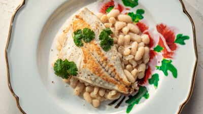 Filete de Dourada e Feijão Branco