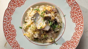 Arroz de Limão com Robalo