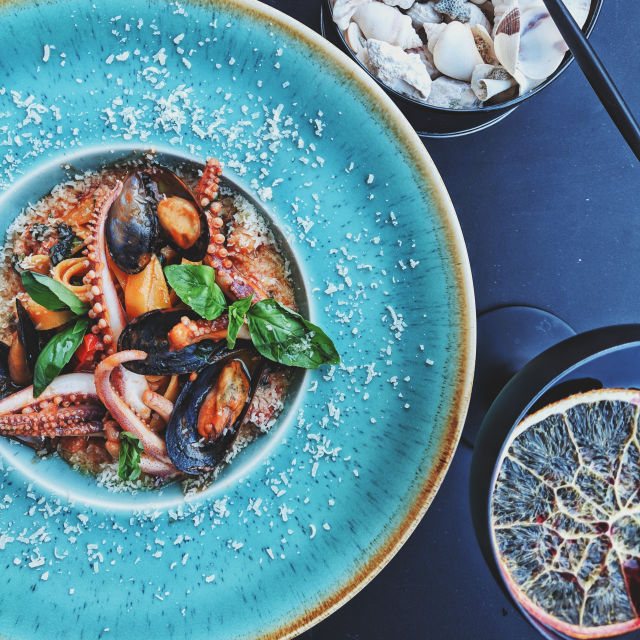 Mariscada em casa