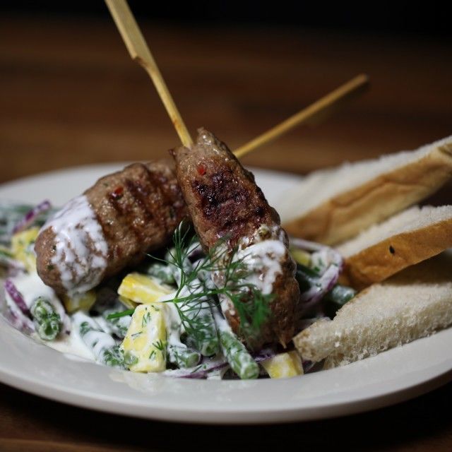 Kebab com Salada de Feijão-verde