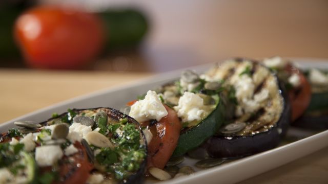 Legumes Grelhados com Feta