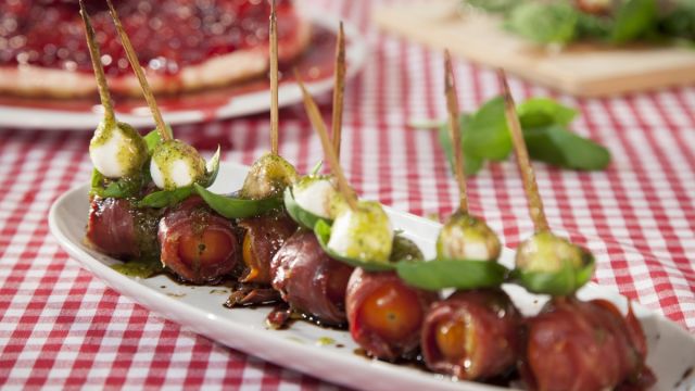 Espetadas de Caprese