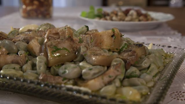 Salada Fria de Favas e Entremeada