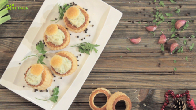 Vols-au-vent de Bacalhau e Coentros - Natal