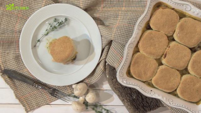 Cobbler de Cogumelos e Frango