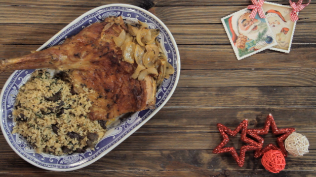 Cabritinho da Minha Avó com Arroz de Miúdos - Natal