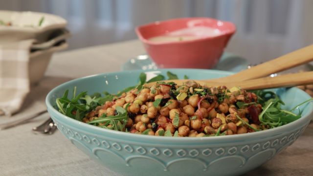Salada Marroquina de Grão e Especiarias