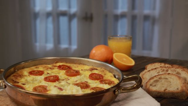 Frittata de Presunto e Tomate