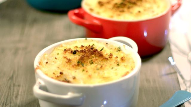 Bacalhau Gratinado com Batata-Doce e Broa - Natal