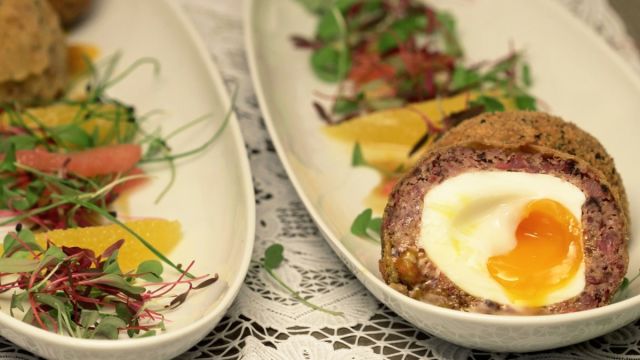 Scotch Eggs com Morcela