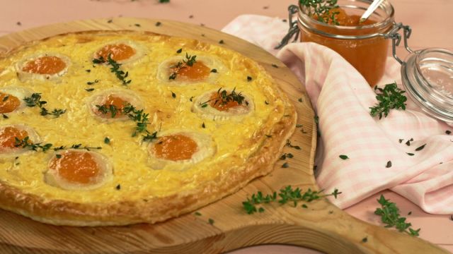Tarte Folhada de Queijo e Doce de Abóbora