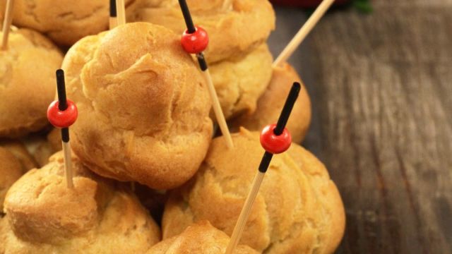 Profiteroles com Chantilly de Ostras