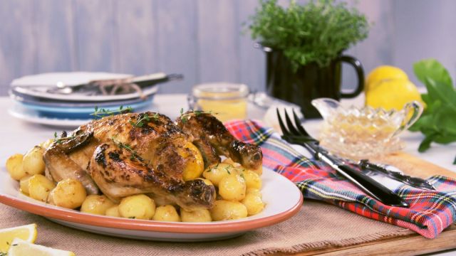 Frango no Forno com Batata Assada