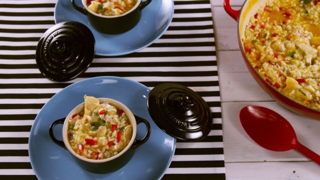 Arroz de Línguas de Bacalhau