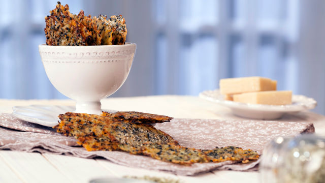 Crocantes de Queijo, Curgete e Cenoura