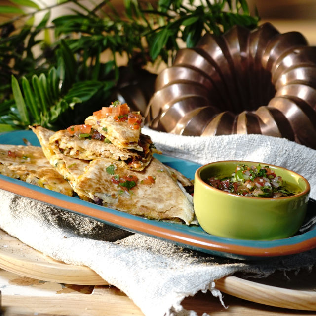 Quesadillas com Molho Pico de Gallo