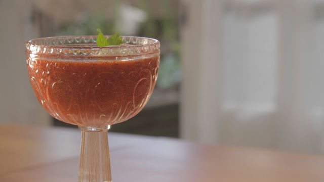 Sopa de Morangos e Gelado de Limão