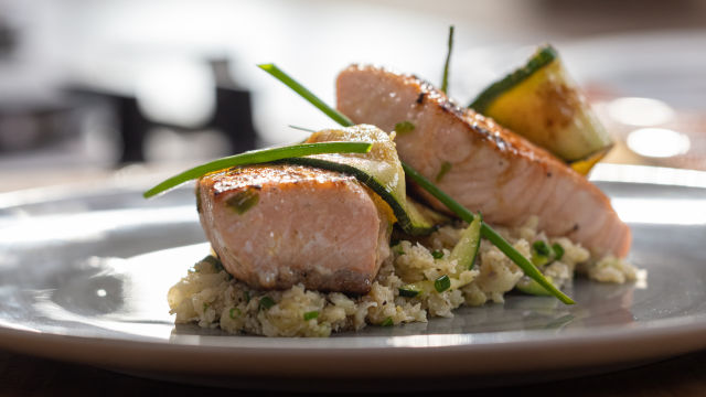 Salmão com Maple Syrup