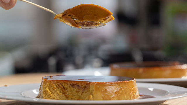 Pudim de Abóbora com Coco