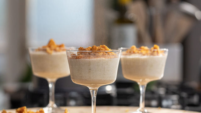 Mousse de Banana com Honeycomb