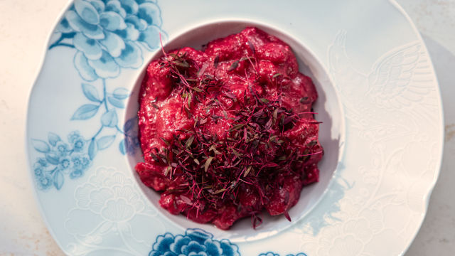 Gnocchi de Beterraba