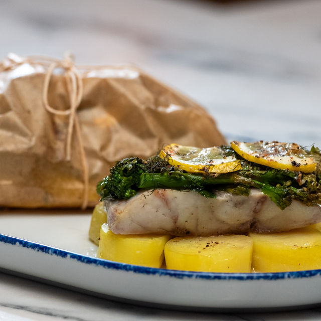 Filetes de Corvina em Papelote