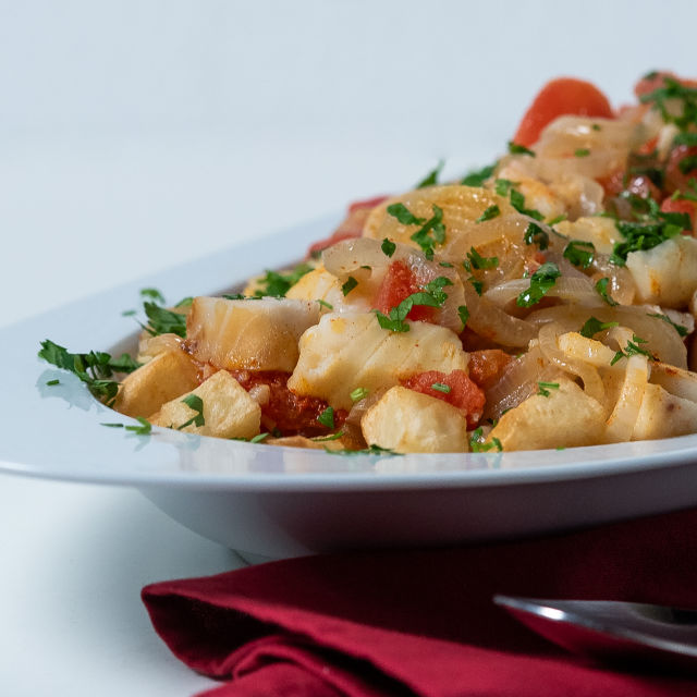 Bacalhau de Tacho com Batata Frita