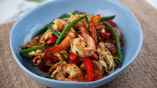 Zoodles de Camarão de Singapura