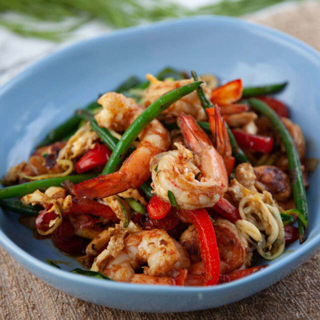 Zoodles de Camarão de Singapura