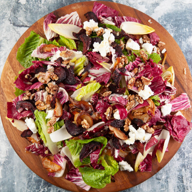 Salada de Maça Assada, Pera e Beterraba