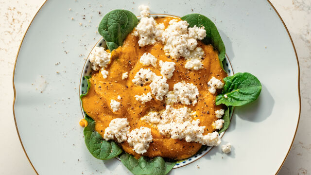 Sopa de Abóbora com Requeijão